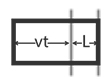 Sensores fotoelétricos duplos para medição de comprimento do vidro: (P)(S)